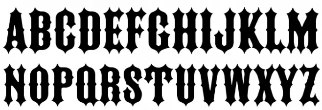 FTY IRONRIDER NCV Font LOWERCASE