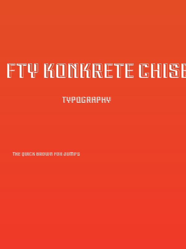 FTY KONKRETE CHISELED NCV Poster