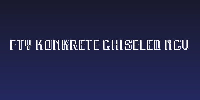 FTY KONKRETE CHISELED NCV Social Header