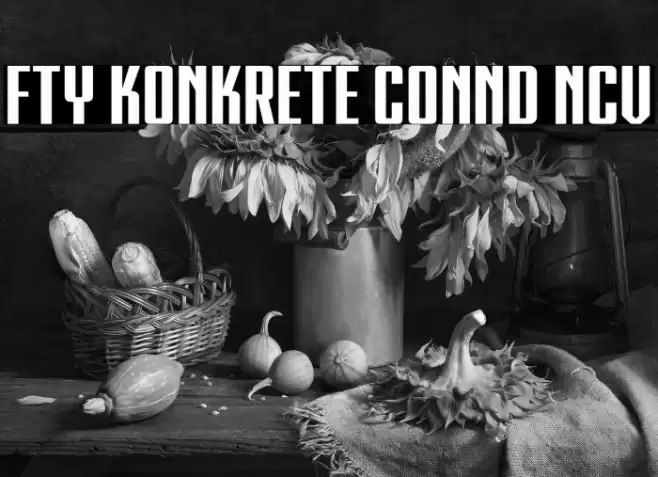 FTY KONKRETE CONND NCV Caratteri examples