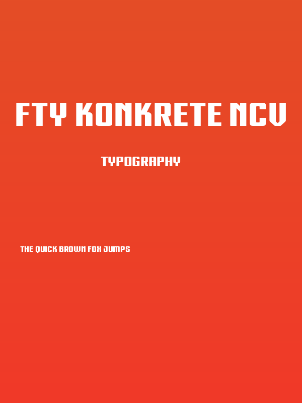 FTY KONKRETE NCV Poster