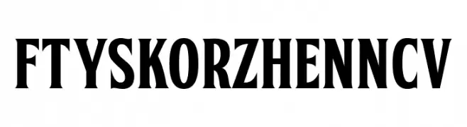 FTY SKORZHEN NCV  Frei Schriftart Herunterladen