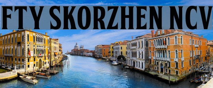 FTY SKORZHEN NCV Font examples