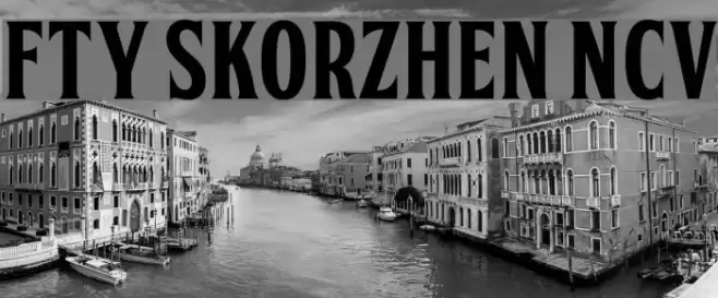 FTY SKORZHEN NCV Font examples
