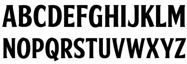 FTY SKRADJHUWN NCV 1 خط أحرف كبيرة