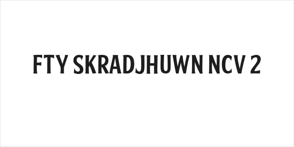 FTY SKRADJHUWN NCV 2 Logo