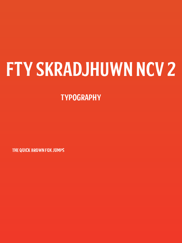 FTY SKRADJHUWN NCV 2 Poster