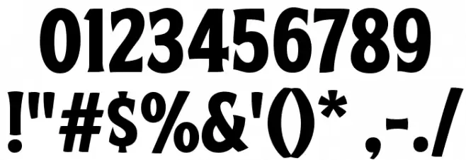 FTY SKRADJHUWN NCV 3 Font OTHER CHARS