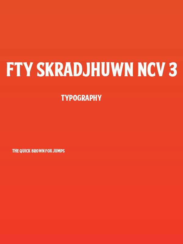 FTY SKRADJHUWN NCV 3 Poster