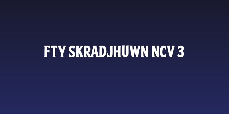 FTY SKRADJHUWN NCV 3 Social Header