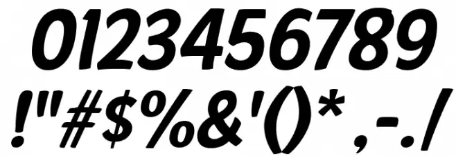 FTY SPEEDY CASUAL 001 NCV Font OTHER CHARS
