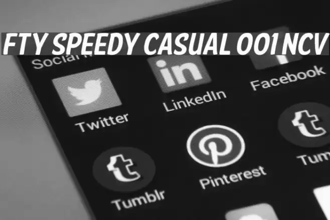 FTY SPEEDY CASUAL 001 NCV Font examples