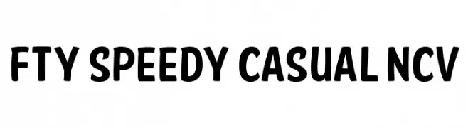 FTY SPEEDY CASUAL NCV  नि: शुल्क फ़ॉन्ट्स डाउनलोड