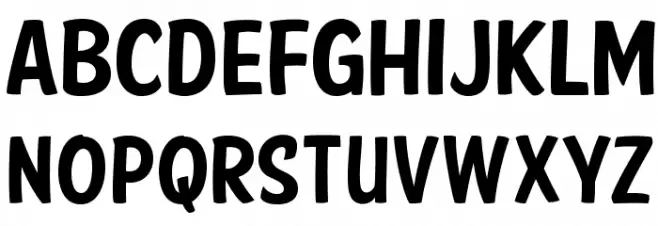 FTY SPEEDY CASUAL NCV Font Litere mari