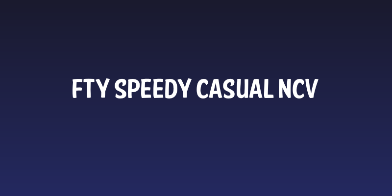 FTY SPEEDY CASUAL NCV Social Header