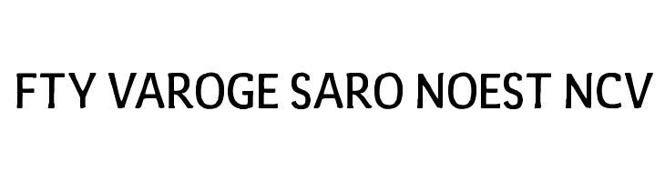 FTY Varoge Saro Noest NCV  Frei Schriftart Herunterladen