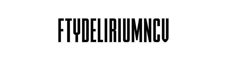 FTYDELIRIUMNCV Font