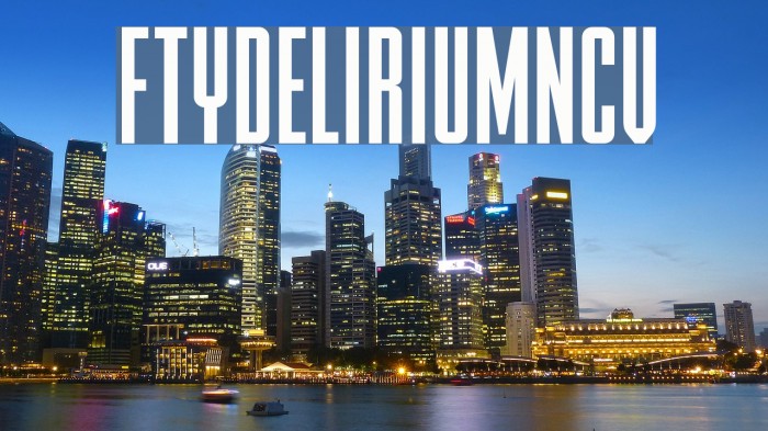 FTYDELIRIUMNCV Font examples