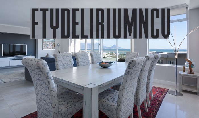 FTYDELIRIUMNCV Font examples