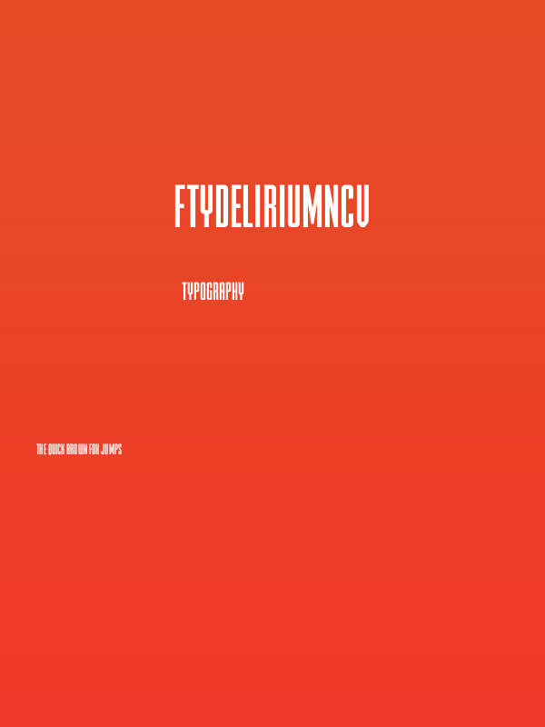 FTYDELIRIUMNCV Poster
