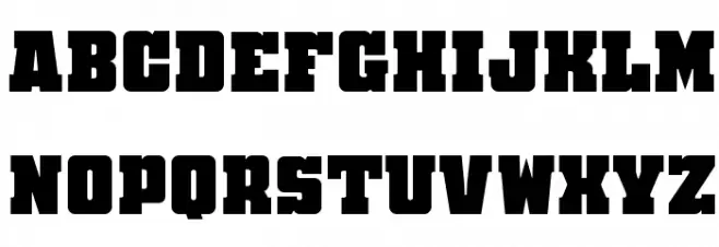 FTYOverKillHammeredNC Schriftart Kleinbuchstaben