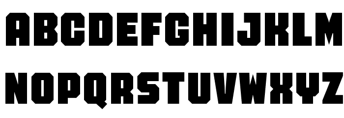 FTYOverKillMachinedNC Schriftart Kleinbuchstaben