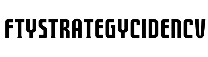 FTYSTRATEGYCIDENCV  font caratteri gratis