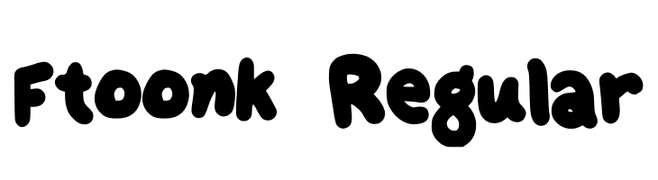 Ftoonk Regular  Descarca Fonturi Gratis