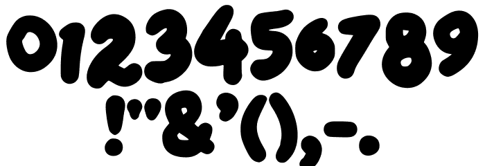 Ftoonk Regular Font OTHER CHARS