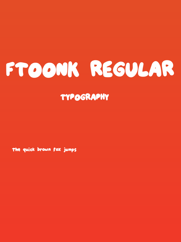 Ftoonk Regular Poster