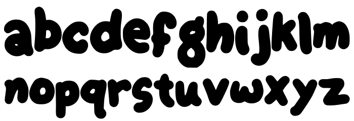 Ftoonk Regular Font LOWERCASE