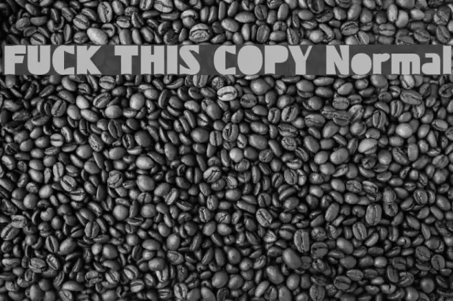 FUCK THIS COPY Normal Font examples