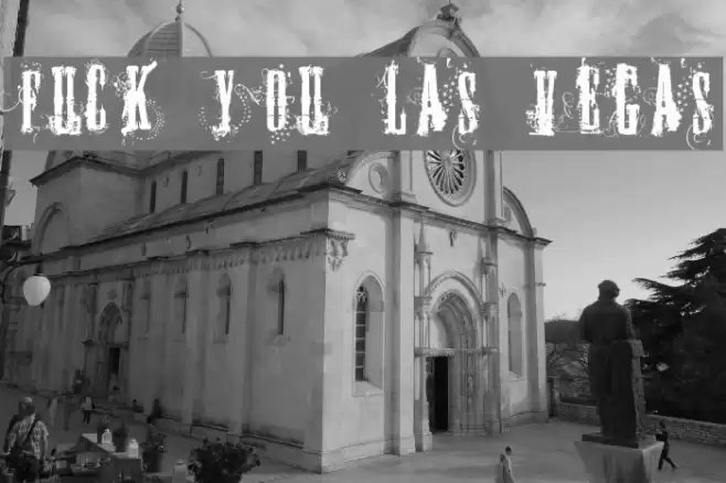 FUCK YOU LAS VEGAS Schriftart examples