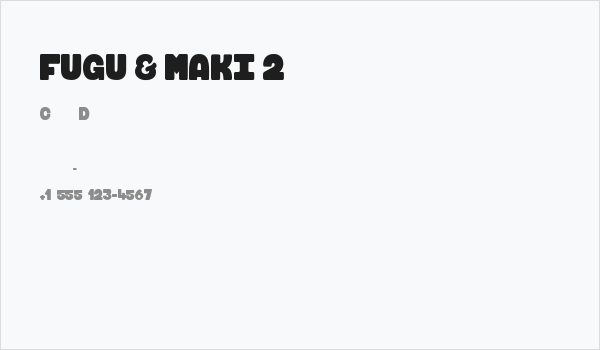 FUGU & MAKI 2 Business Card