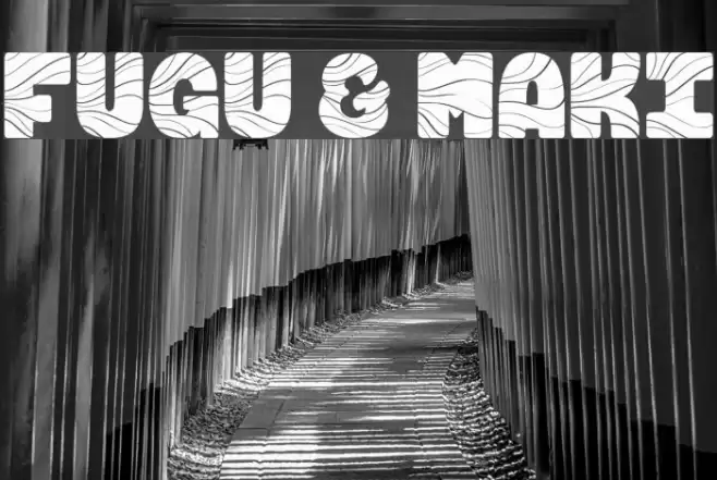 FUGU & MAKI Font examples