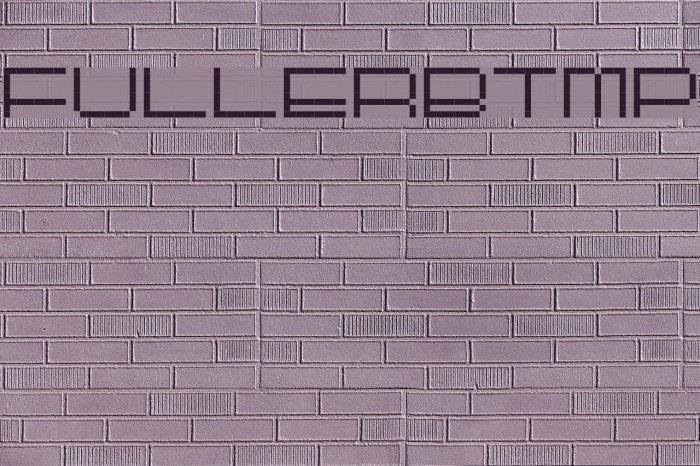 FULLERBTMP Font examples