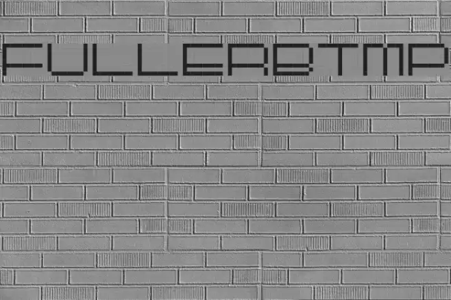FULLERBTMP Schriftart examples
