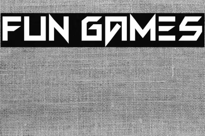 FUN GAMES Font examples
