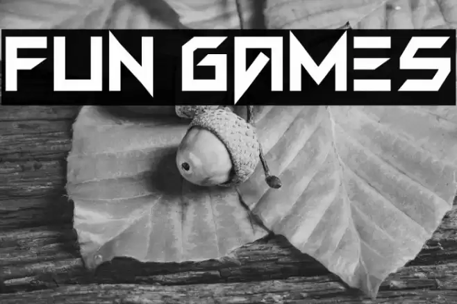 FUN GAMES Font examples
