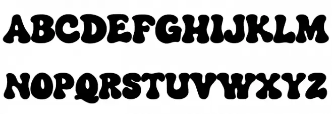 FUNGKY GRUNGE 字体 大写