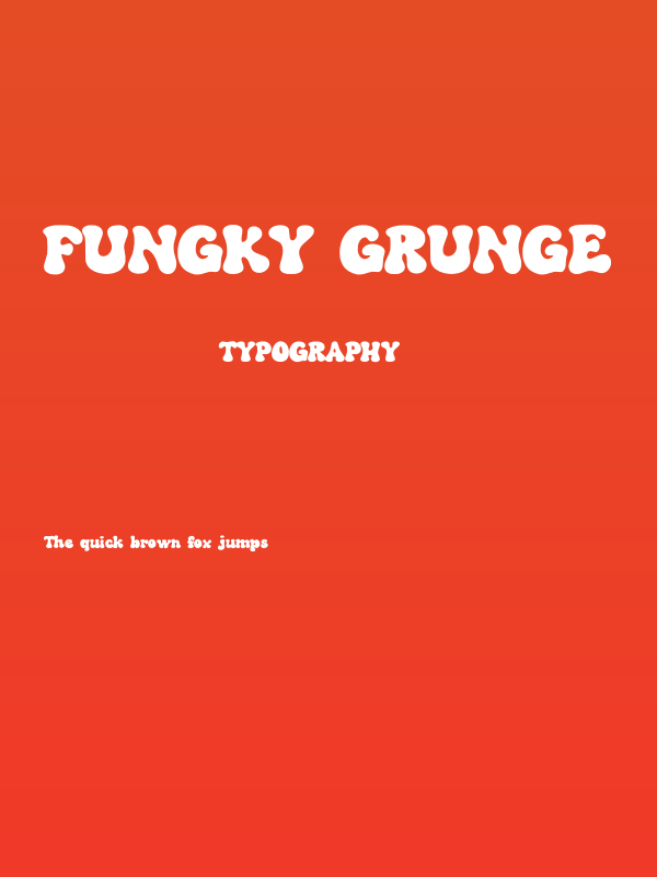 FUNGKY GRUNGE Poster