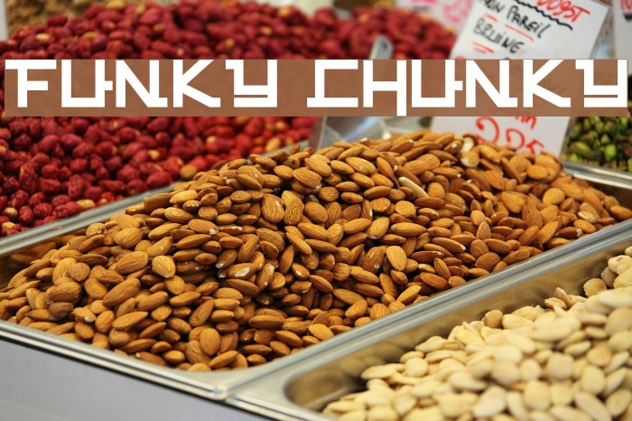 FUNKY CHUNKY Font examples