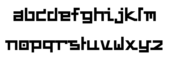 FUNKY CHUNKY Font LOWERCASE