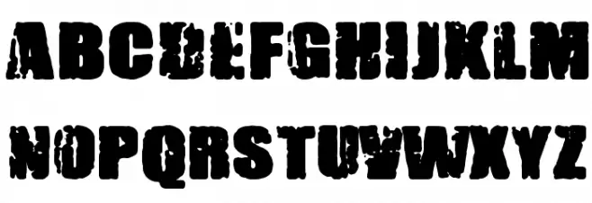 FUNNY CHAOS Schriftart Groß