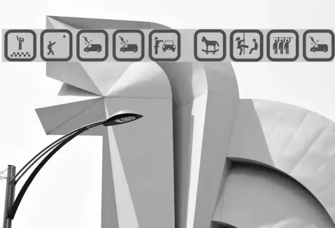 FUNNY ICON Font examples