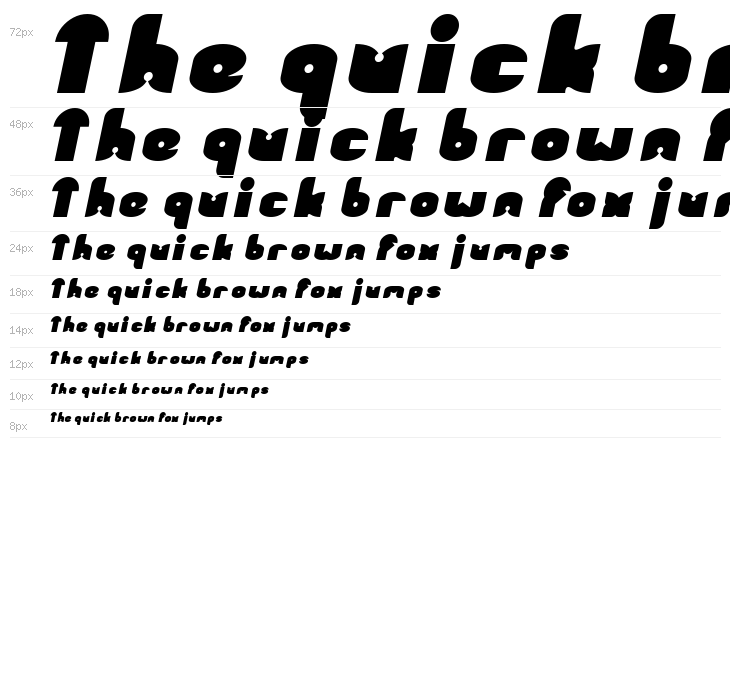 FUNNY SPORT Bold Italic Waterfall