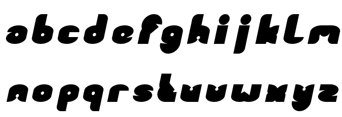 FUNNY SPORT Bold Italic Font LOWERCASE