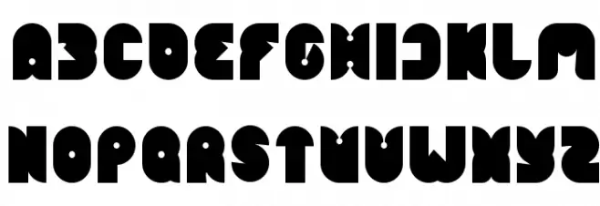 FUNNY SPORT Bold フォント 大文字