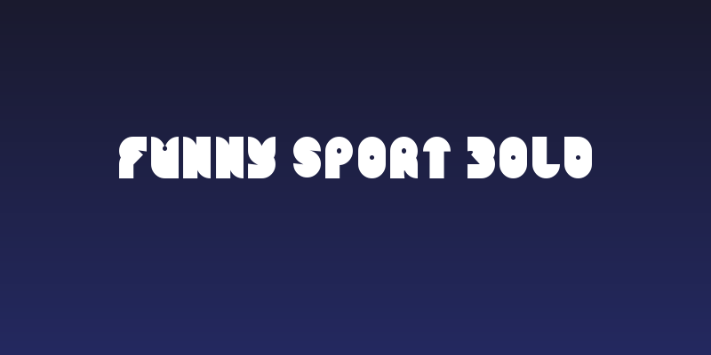 FUNNY SPORT Bold Social Header