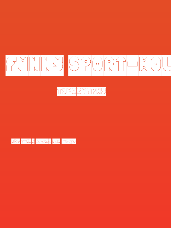 FUNNY SPORT-Hollow-Inverse Poster